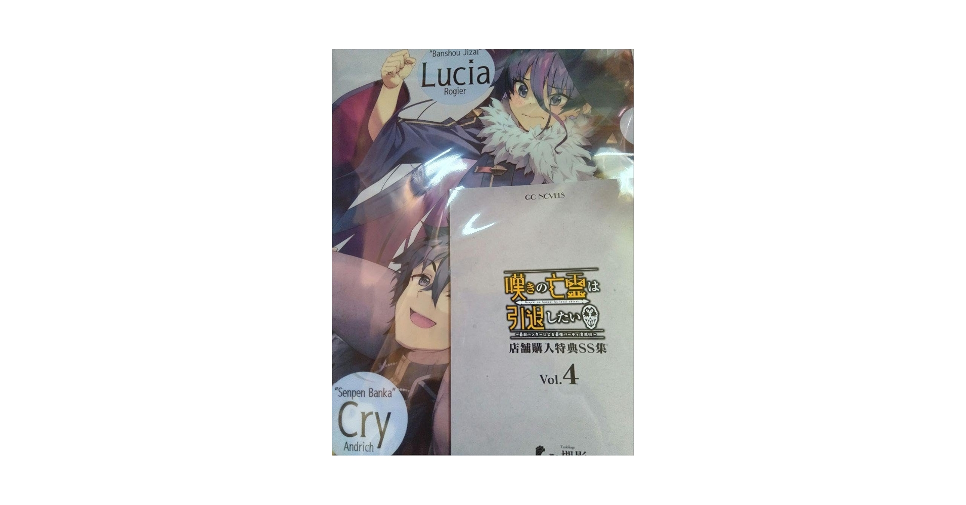 嘆きの亡霊は引退したい 店舗購入特典SS集 3冊セット クリアファイル付き 嘆きの亡霊は引退したい 店舗購入特典SS集 3冊セット クリアファイル